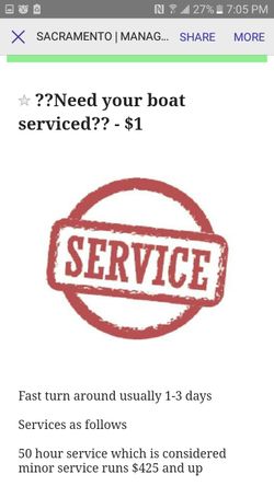 Marine services and parts