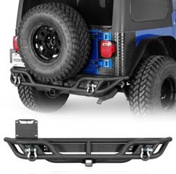 Jeep Tubular Rear Bumper fits 97-06 Jeep Wrangler TJ) - Hooke Road BXG.1072-s