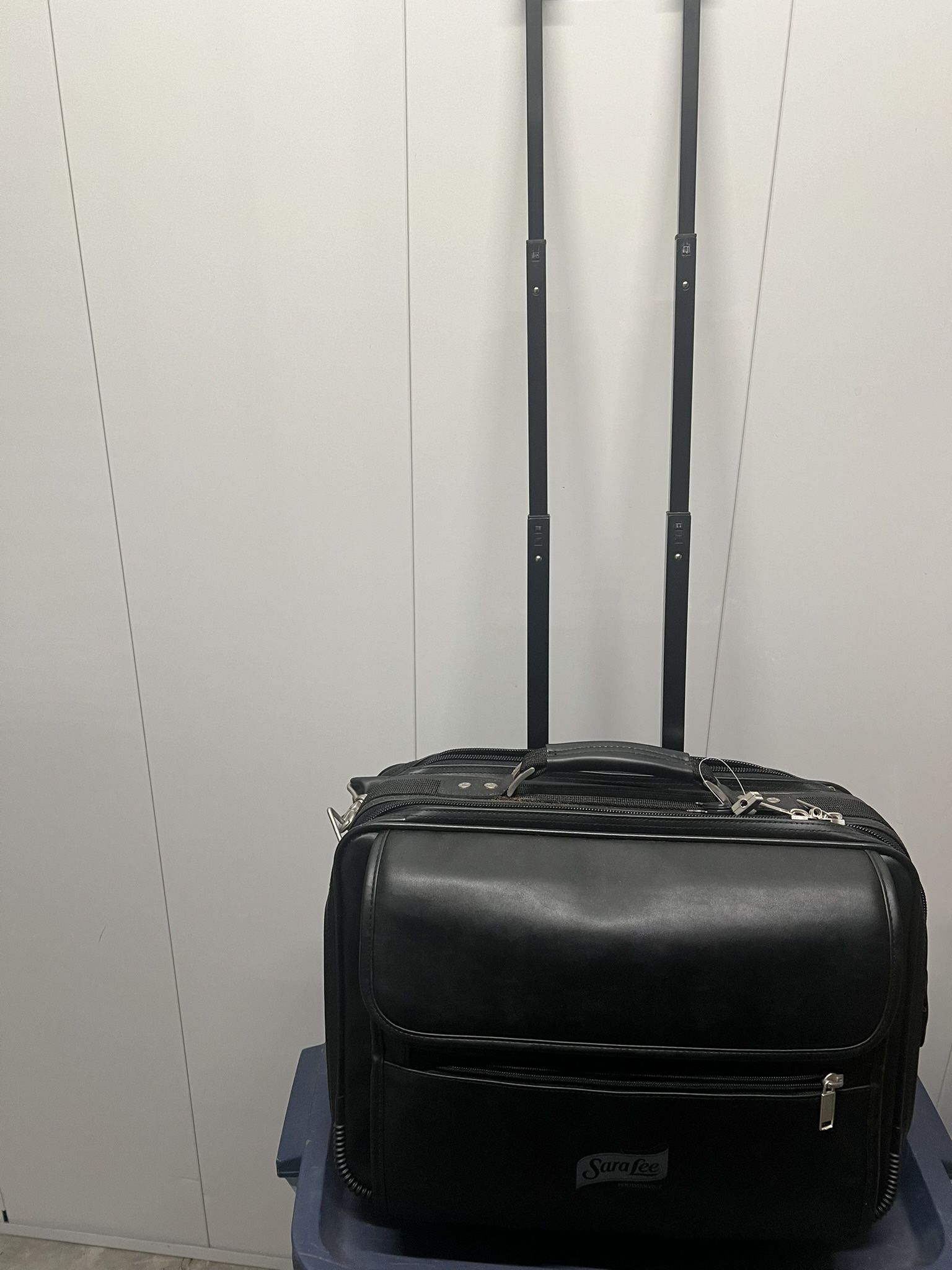 Leather Bag On Wheels