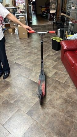 Moby red and black scooter