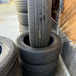 4 used tires 235-55-19 contiental crosscontact with 85% of tread life 