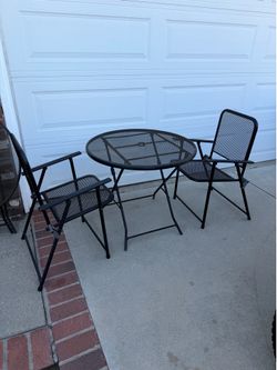 2 Outdoor Patio Tables with 4 Chairs