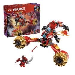 LEGO NINJAGO Kai's Mech Storm Rider Action Figure - Pretend Play Building Toy for Boys and Girls, Ages 7+ - Ninja Toy for Kids with 3 Minifigures - Gi