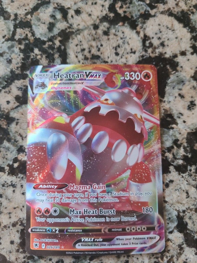 Pokemon Card Heatran Vmax Fire - www.desnorhaar.be