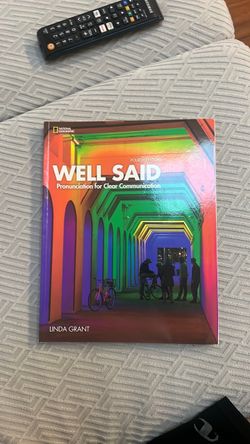 Well Said Pronunciation Textbook Fourth Edition