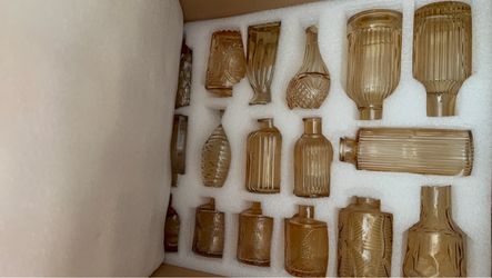 gold bud vases