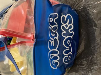 Bag of mega blocks for little kids