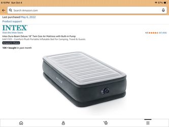 Index 18” high twin size air mattress