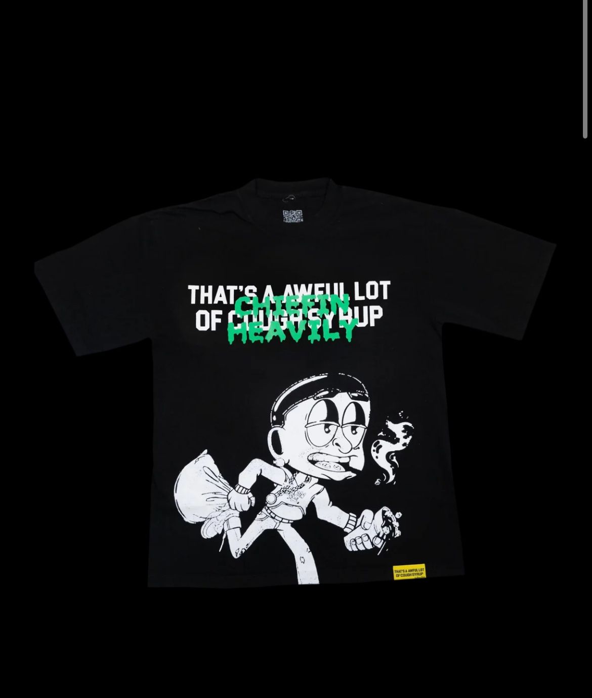 Awful Lot Of Cough Syrup L/S Cross T-Shirt Black – Restock Ave