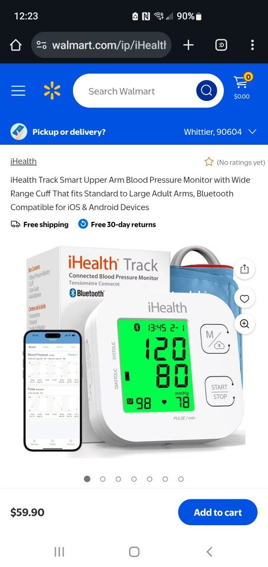 Blood Pressure Monitor ihealth