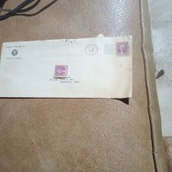 1933 Alabama Power Envelope Very Rare.3 Cent Washington Stamp Very Rare