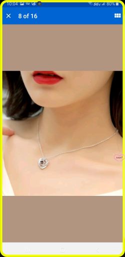 100 languages I love you Projection Pendant Necklace For Wedding Necklace Gift