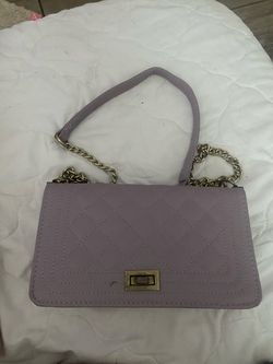 Lavender Crossbody with Chain Strap