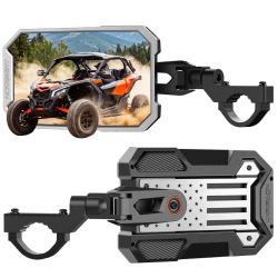 NOVSIGHT 9” UTV Side Mirrors for 1.5”-2” Roll Cage 360° Adjustable