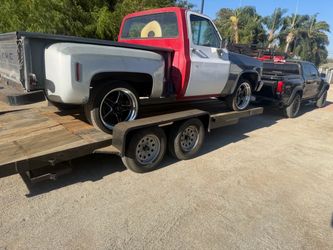 Flatbed trailer 18 ft long by 7 ft wide