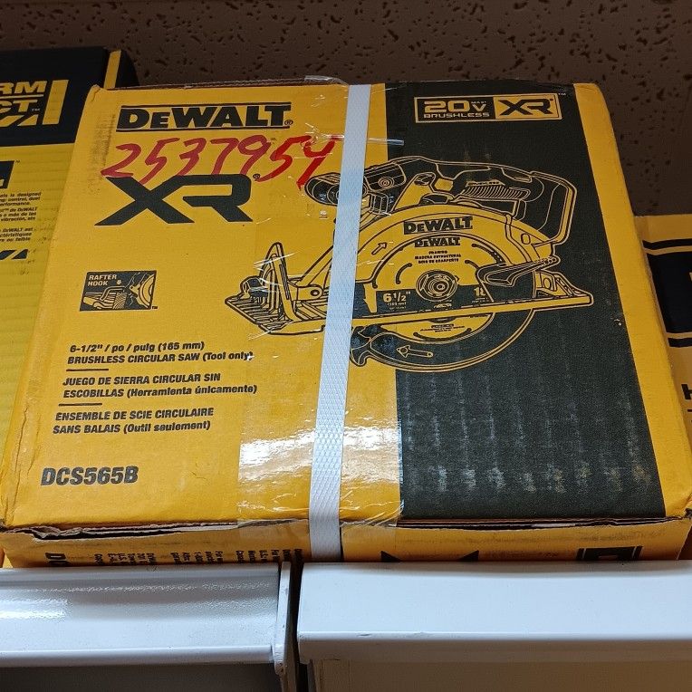 Dewalt New 61/2" Circular Saw XR Brushless 