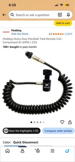 Maddog Heavy Duty Paintball Tank Remote Coil