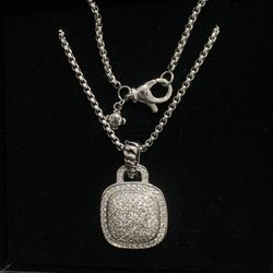 David Yurman Necklace & Diamond Charm 