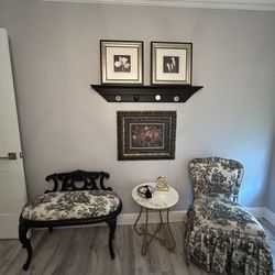 Seating, End Table, Artwork, Shelf