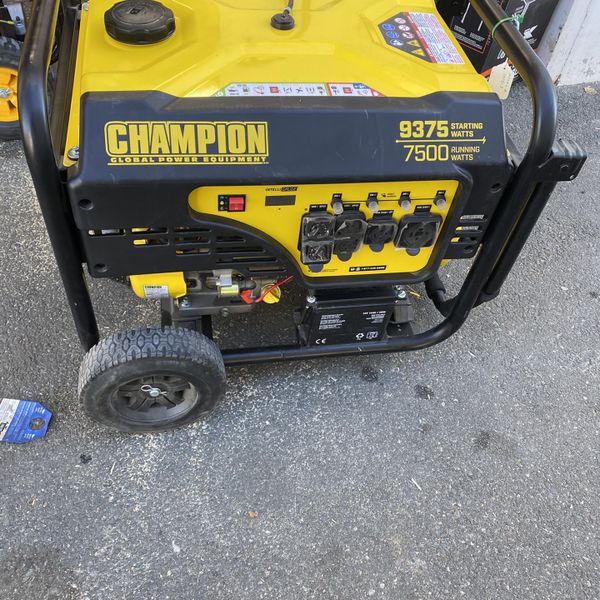 Champion 9375/7500 Watt Electric Start Generator for Sale in Murrieta