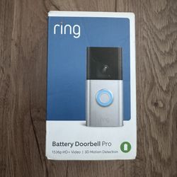 BRAND NEW SEALED -Ring Battery Doorbell Pro Battery-Powered Smart Wi-Fi Video Doorbell