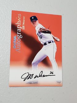 2000 Skybox Autographics Jeff Weaver Auto- Tigers