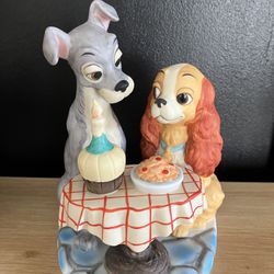Ceramic “Lady And The Tramp” Disney Figurine