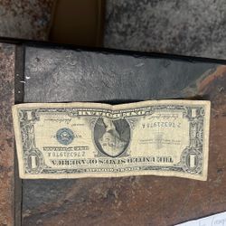 Silver Certificate 1 Dollar Bill From Series 1957