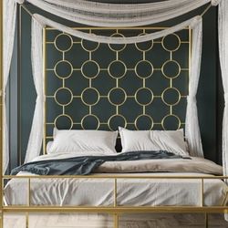 Gold Canopy Bed Frame