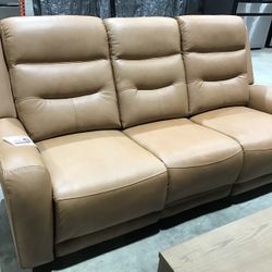 Leather Reclining Sofa