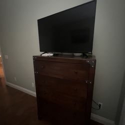 Rustic Industrial Dresser – Solid Piece (Minor Repair Needed)