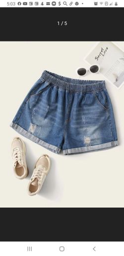 Shein demin shorts