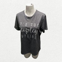 Women's "It's Too Peopley Outside" Thread Tank Shirt