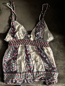 Floral Smocked Waist Cami Top