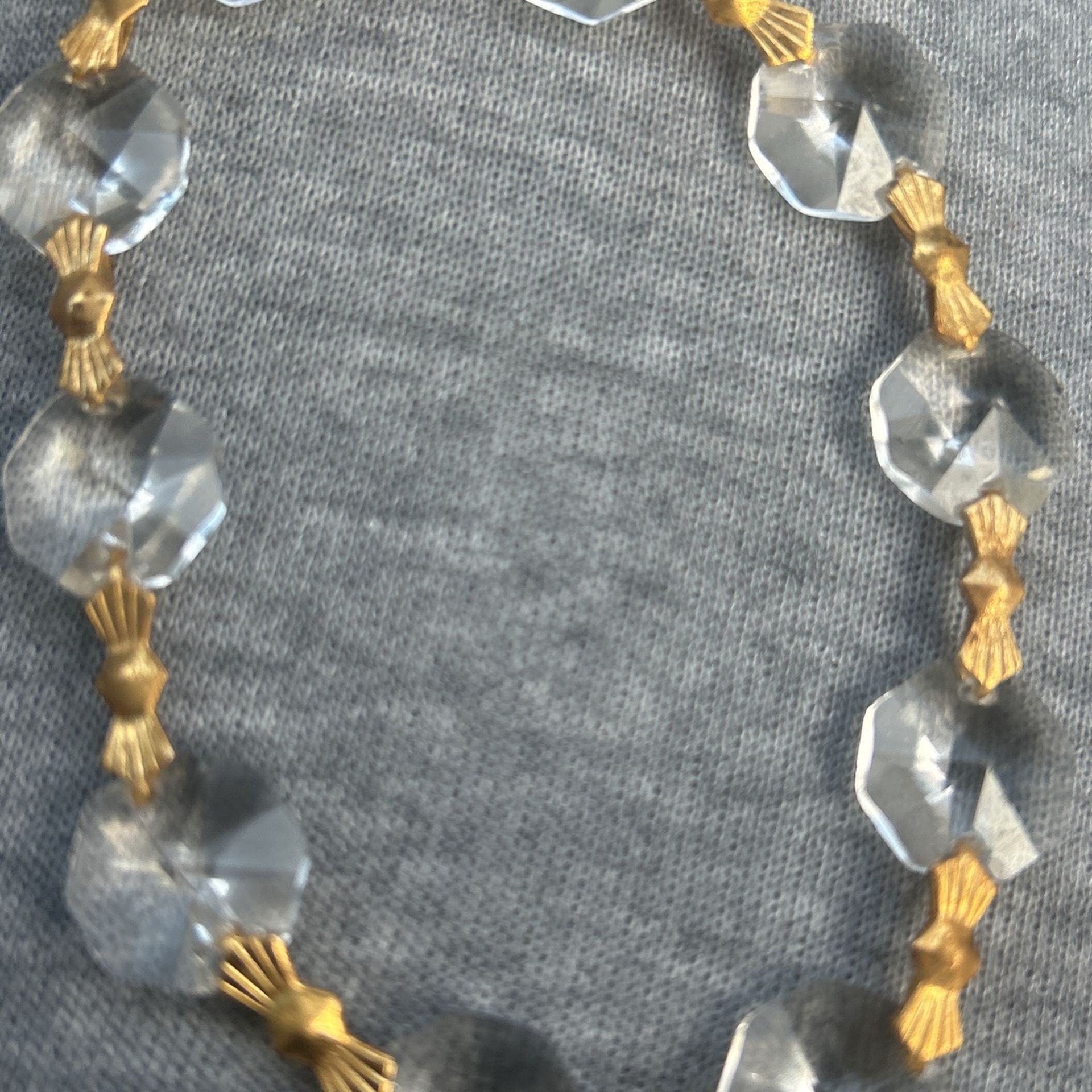 Crystal/ Gold Bracelet