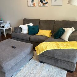 L Shaped Sofa And Ottoman