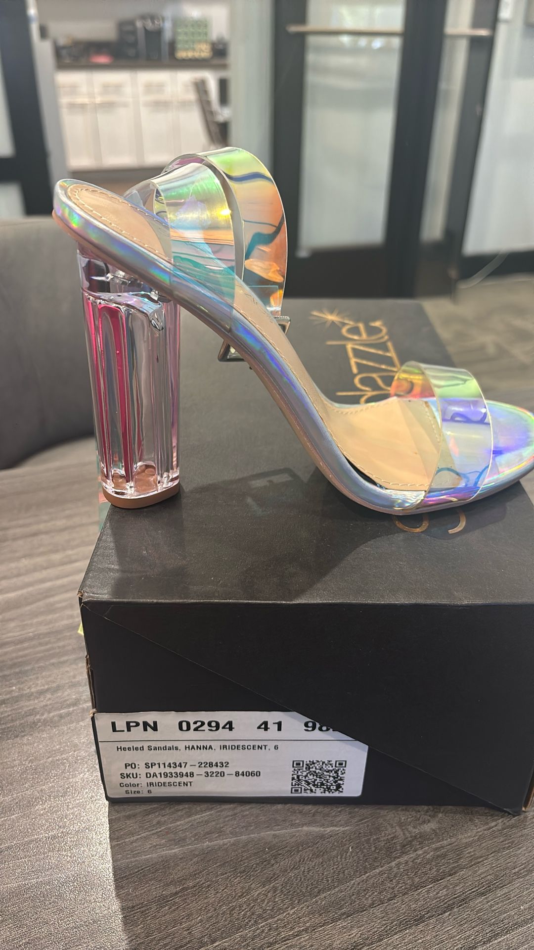 Clear Heels Size 6