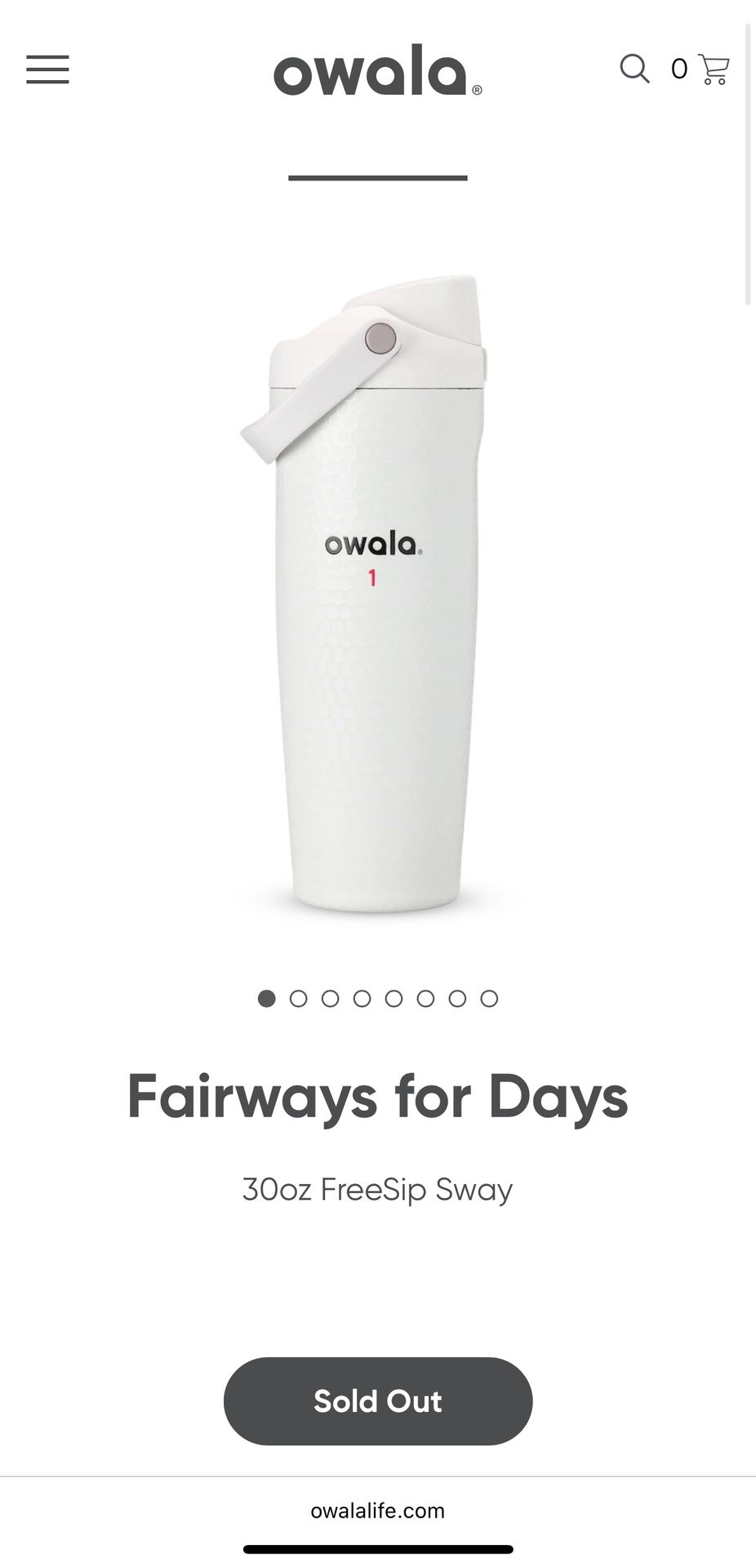 Authentic Owala Fairways For Days 30oz FreeSip Sway Tumbler BNIB