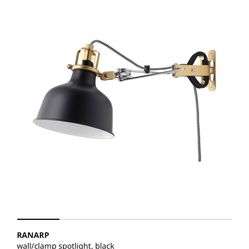 Wall/clamp Spotlight, Black
