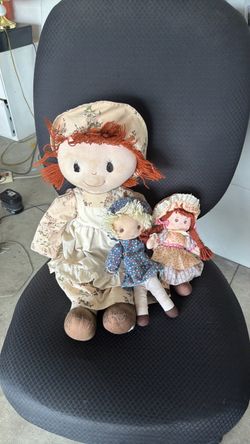 Vintage Rag Dolls Set of Three