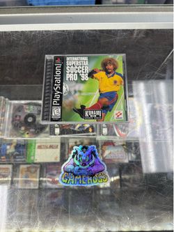 International Super Star Soccer 98 PS1 $135 Gamehogs 11am-7pm