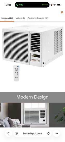 7,600 BTU 115-Volt Window Air Conditioner Unit Cools 330 sq. ft. with Heater, Remote and Dehumidifier in White