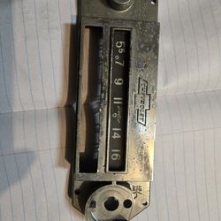 1(contact info removed) Chevy II Nova Corvair auto radio face