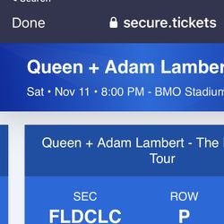 Queen 1 Ticket 