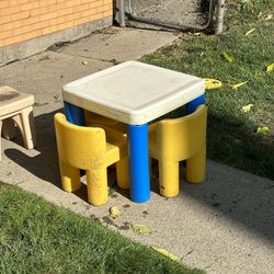 Child Table And 3 Chairs