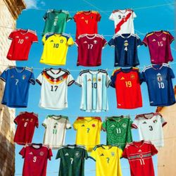 Authentic World Cup Jerseys (DM For Country Size And Number)