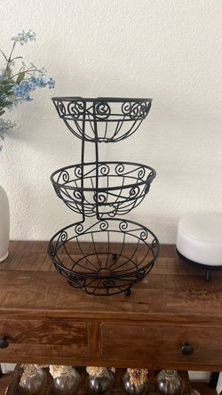 Three tier fruit basket