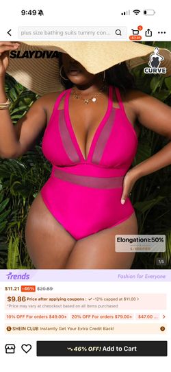 Pink Swimsuit 3xl
