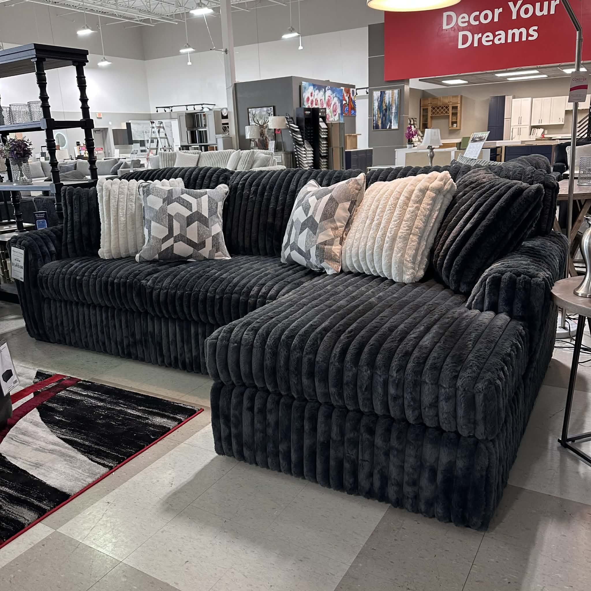 OM• $38 Initial • Brand New Sectional with Chaise Living Room couch set