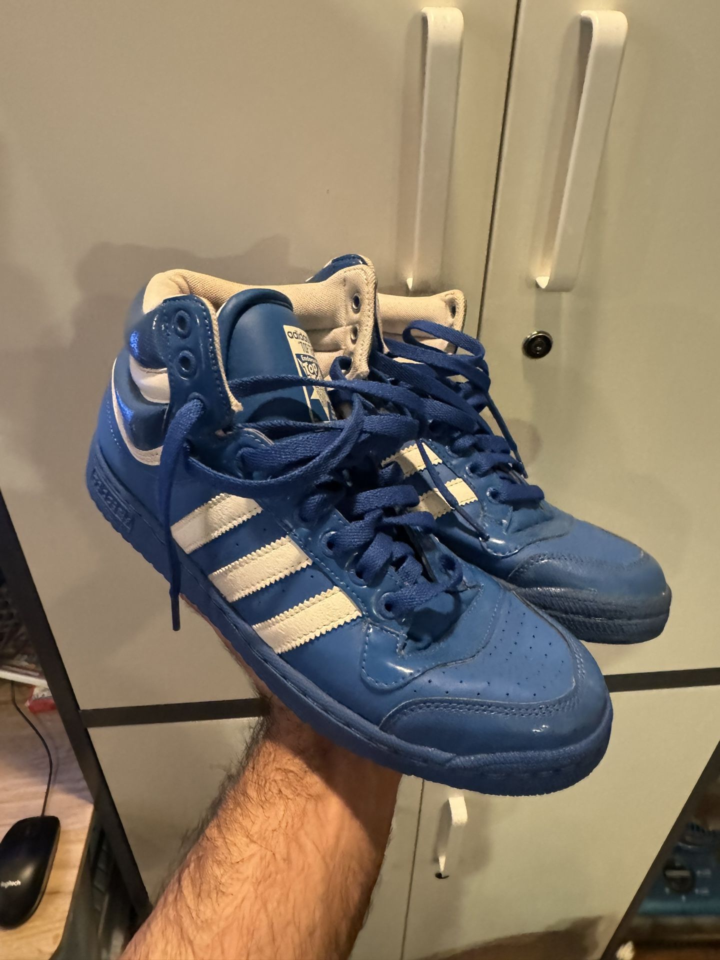 Blue Adidas Size 10 Men 